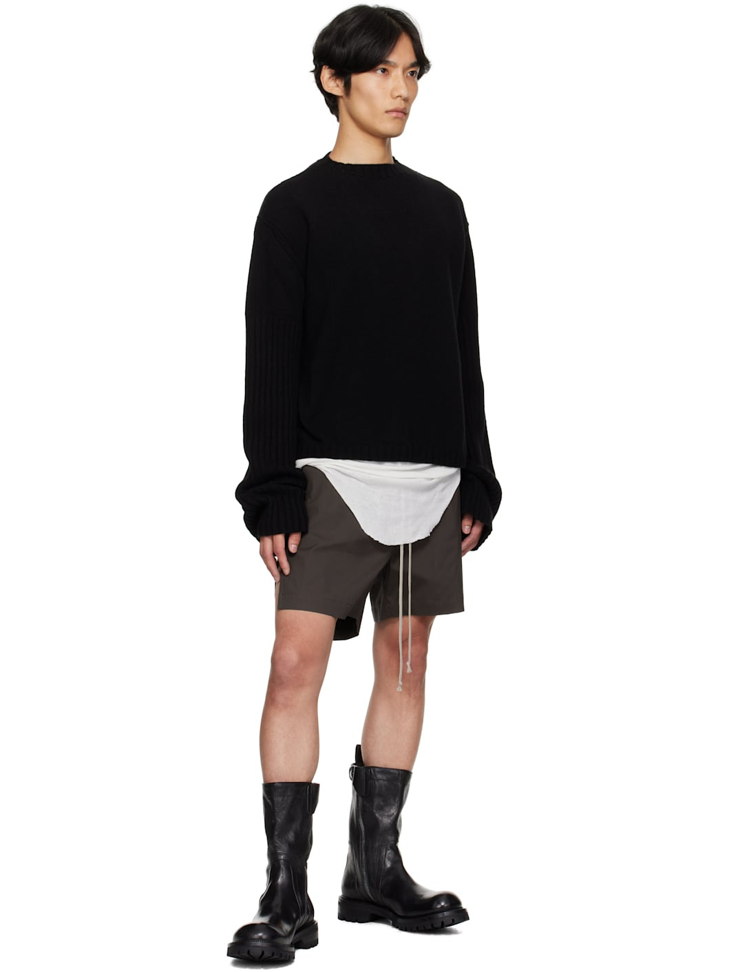 Black Concordians Round Neck Sweater - 4