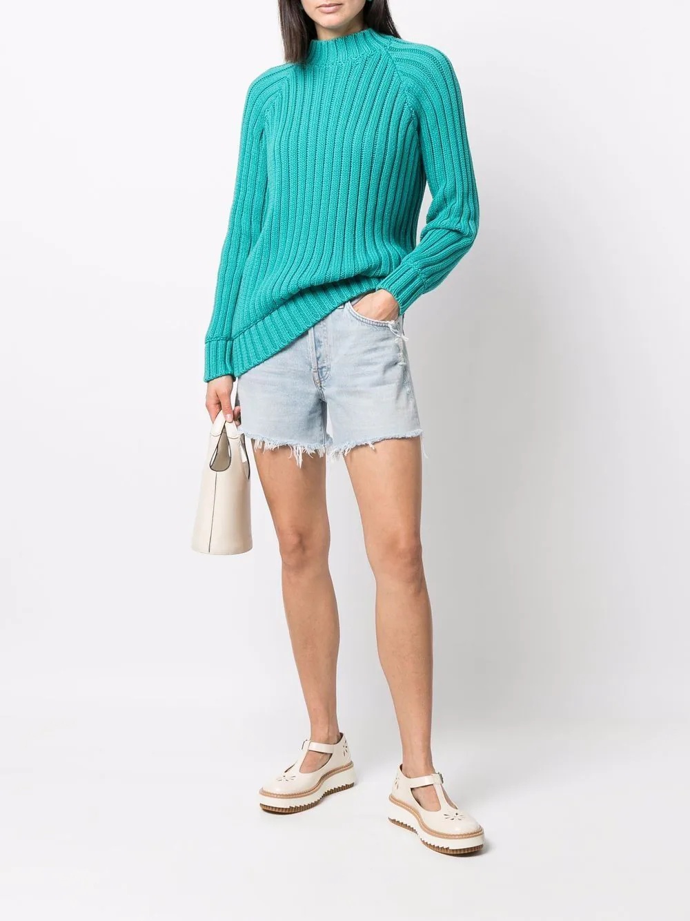 ribbed knit jumper - 2