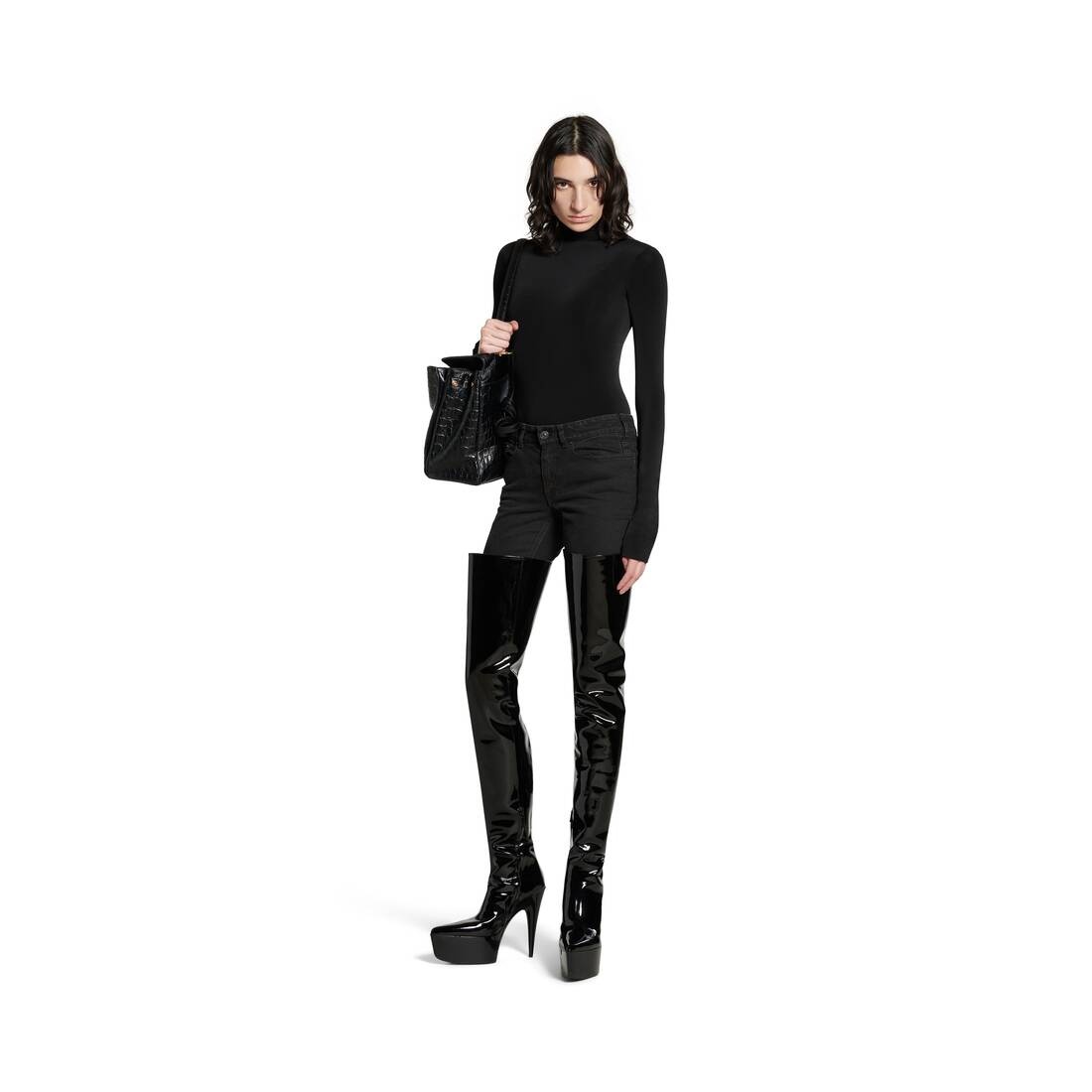 Women's Sunset 150mm Over The Knee Boot  in Black - 7
