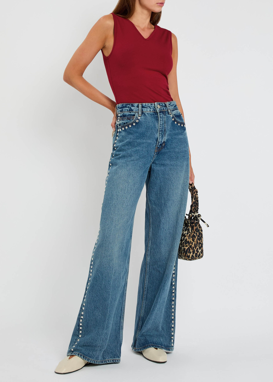 Reformation Wren Stretch-cotton top - 4