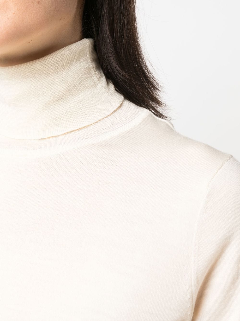 fine-knit roll-neck jumper - 6