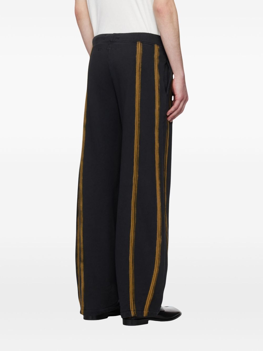 stripe-detail drawstring trousers - 2