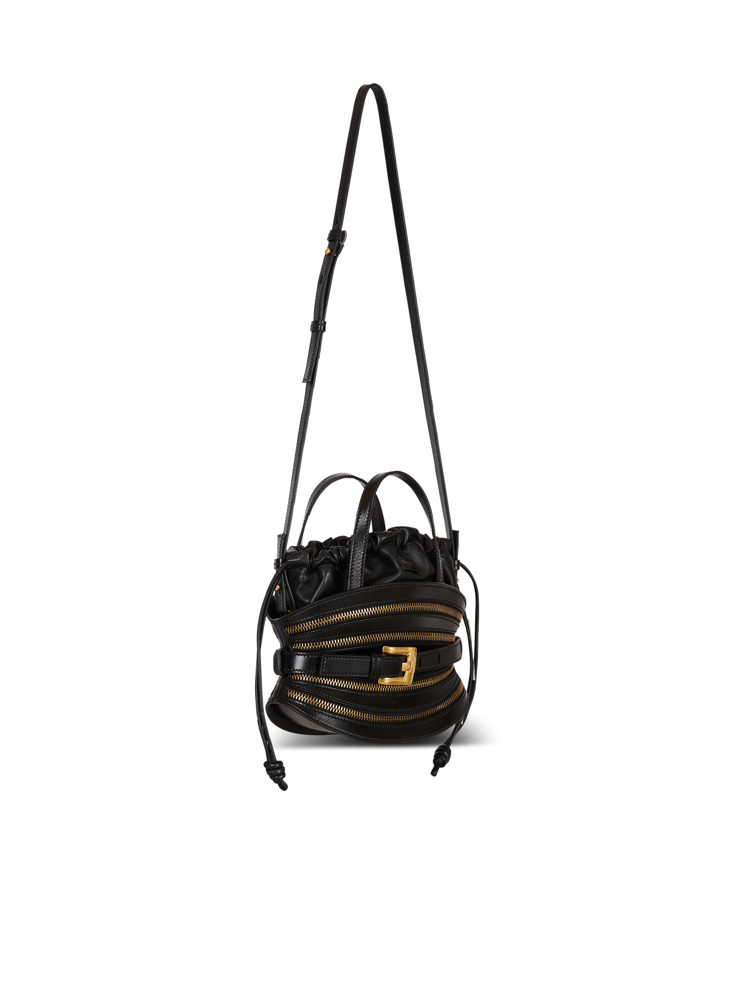 Mini Shuffle Zips bag in calfskin leather - 3