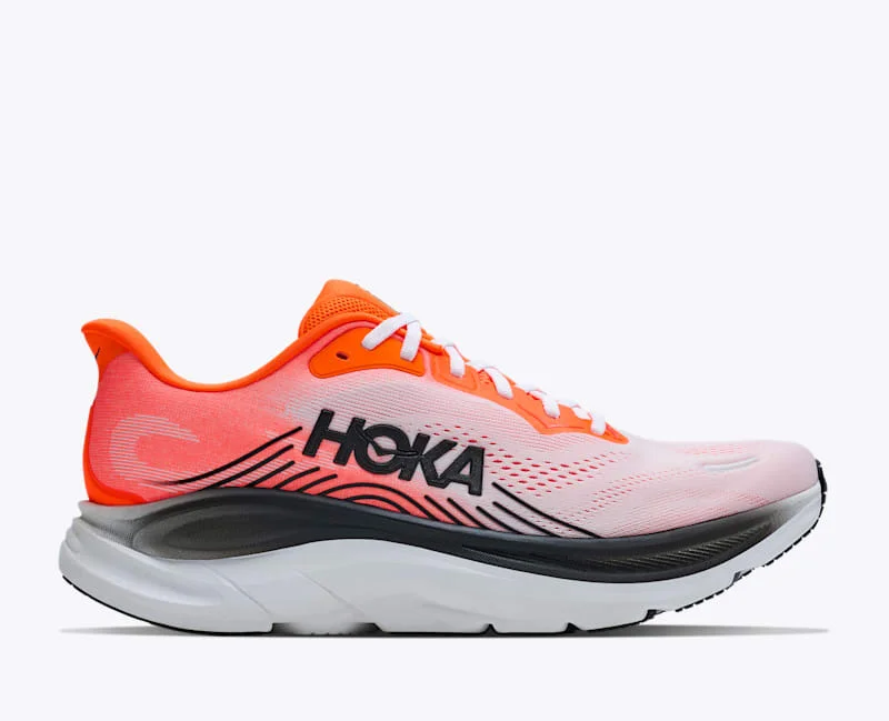 Men's Clifton 11 Shoes in Neon Tangerine/Frost - 1