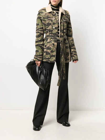 N°21 camouflage-print buttoned jacket outlook