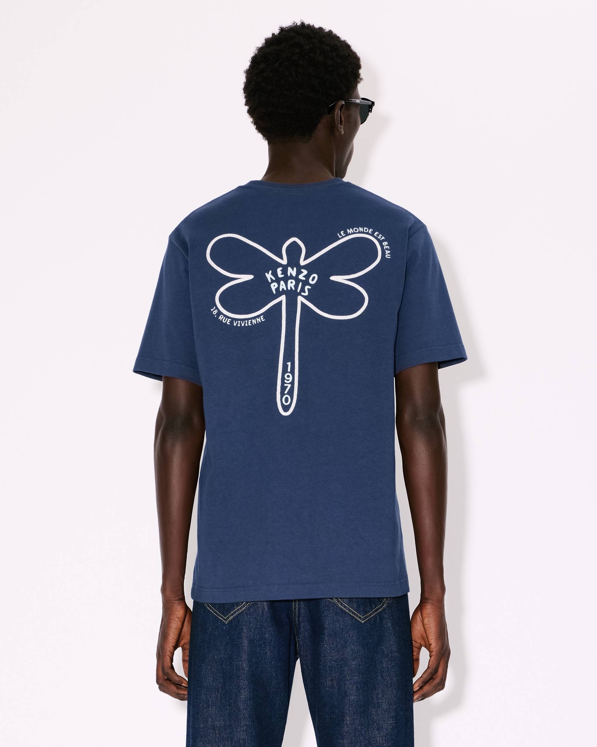 'KENZO Dragonfly' embroidered T-shirt in cotton - 4