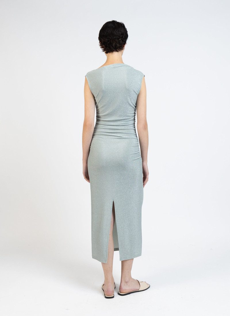 Elleme Draped Jersey Dress/Green outlook