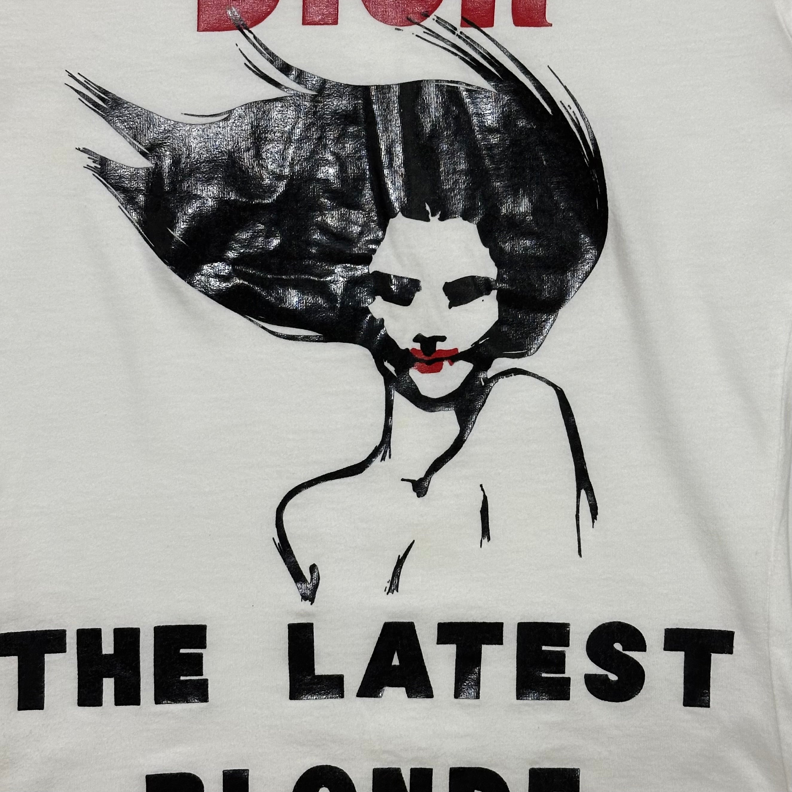 CHRISTIAN DIOR Spring Summer 2003 "DIOR THE LATEST BLONDE" Print T-Shirt - 3