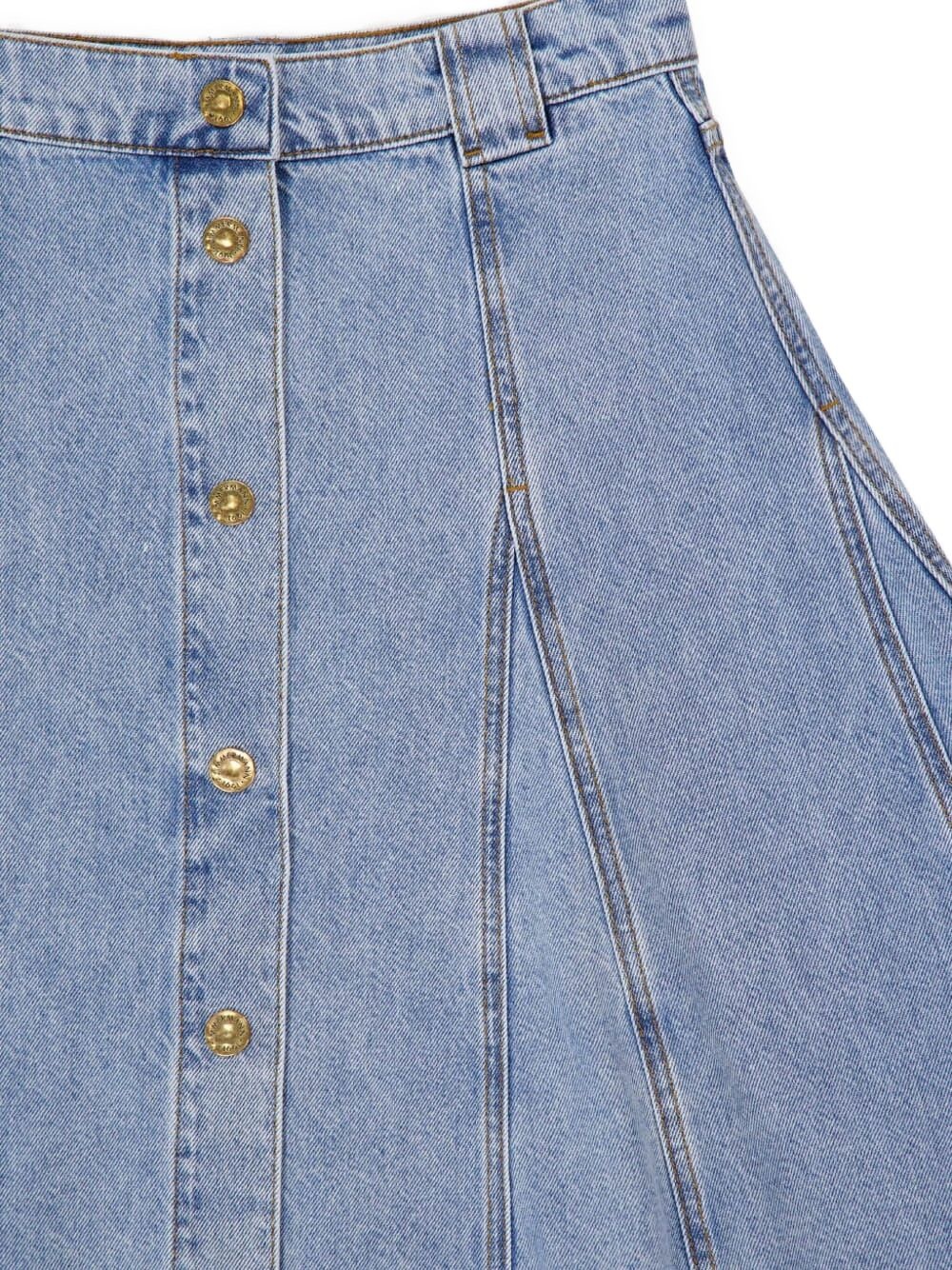 denim flared skirt - 3