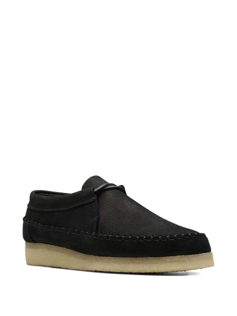 Clarks Originals Weaver Tie "Black Suede" Derby shoes outlook