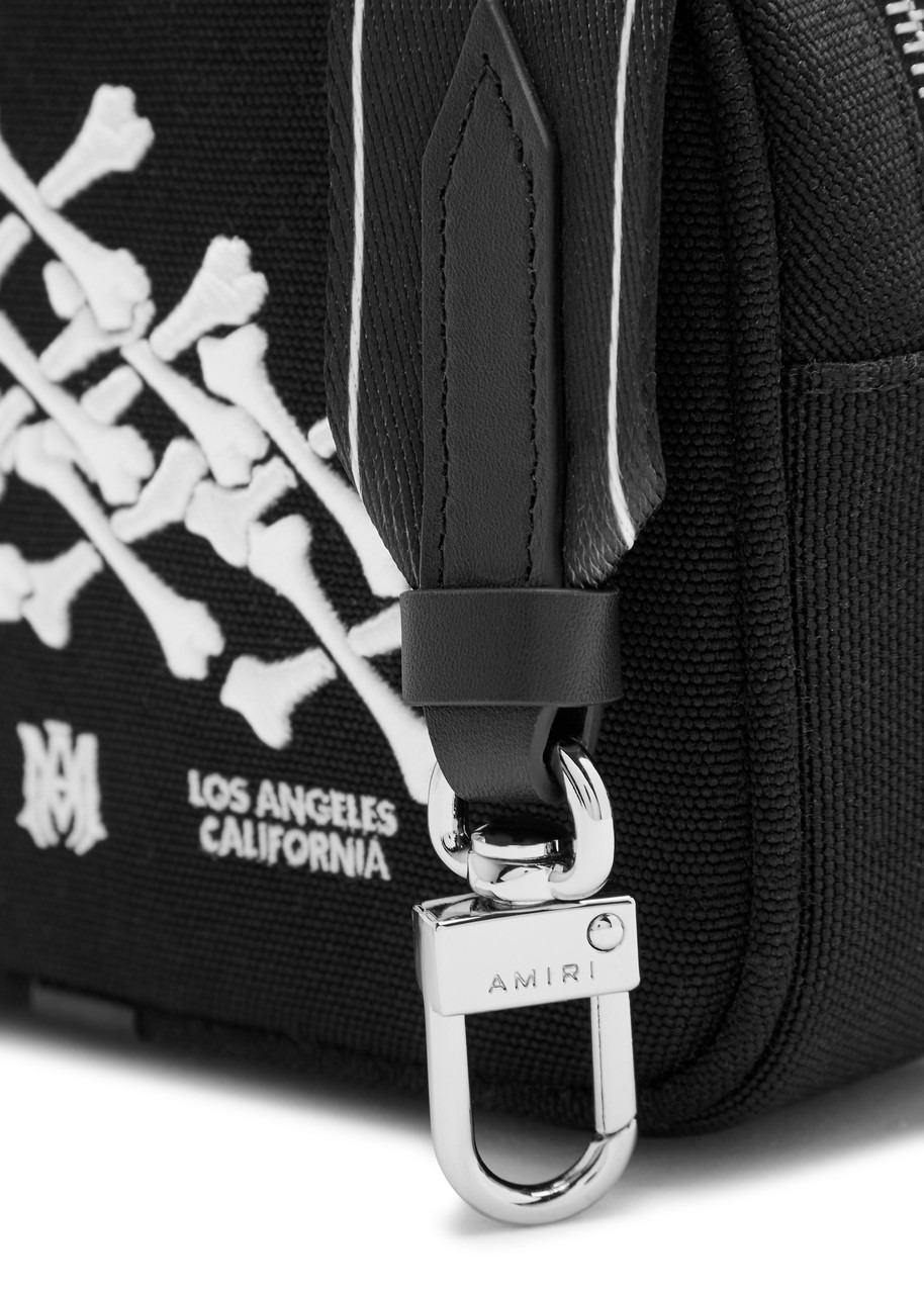 Amiri Bones Stacked Embroidered Canvas Camera bag - 3