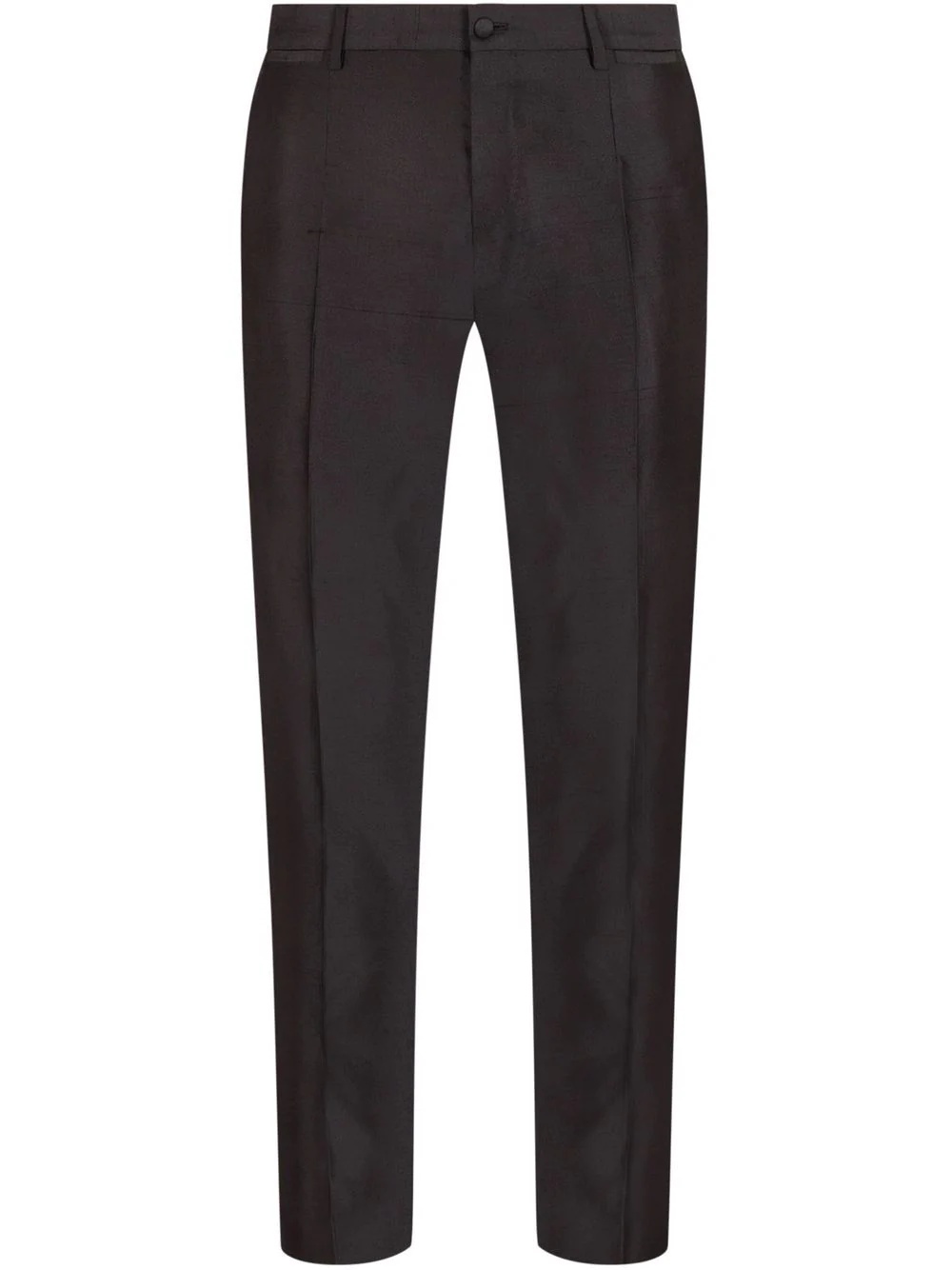 pleat detail tailored trousers - 1