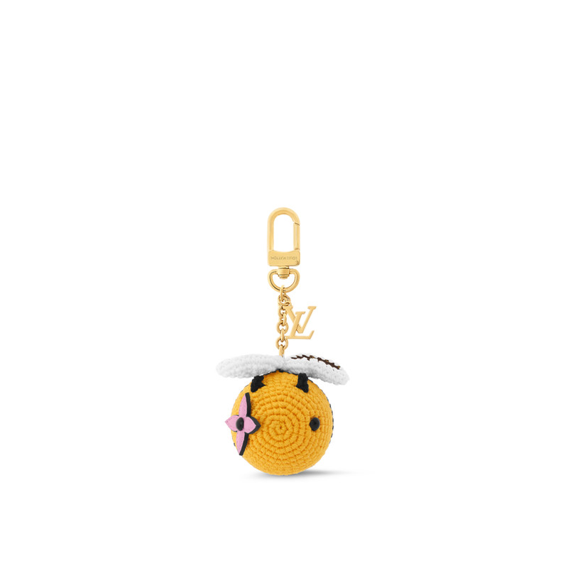 Bee LV Crochet Bag Charm 1
