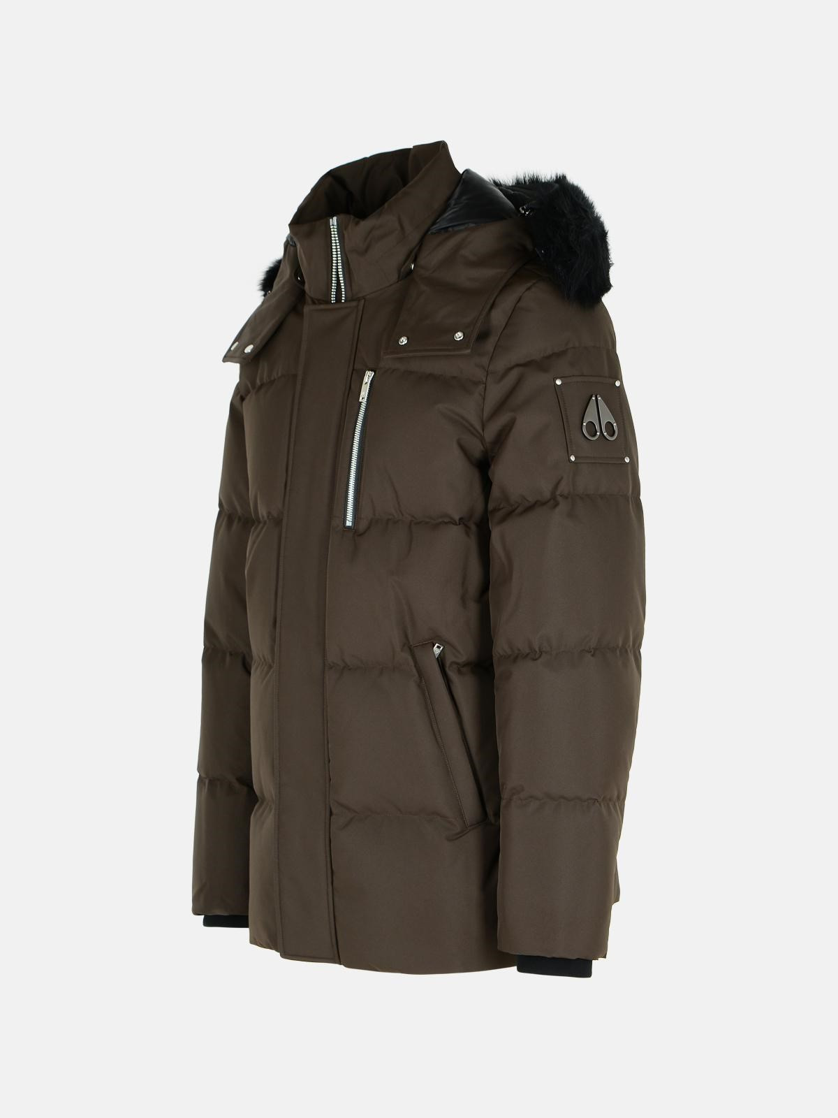 'CLOUD 3Q' BROWN NYLON DOWN JACKET - 2
