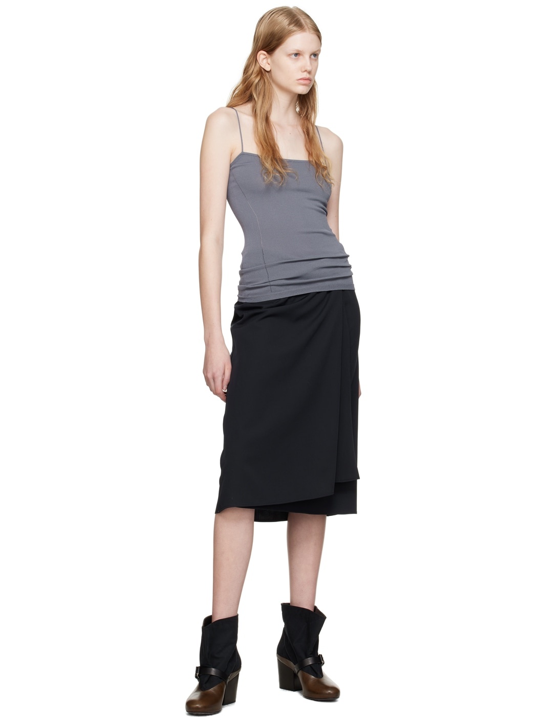 Gray Darted Camisole - 4