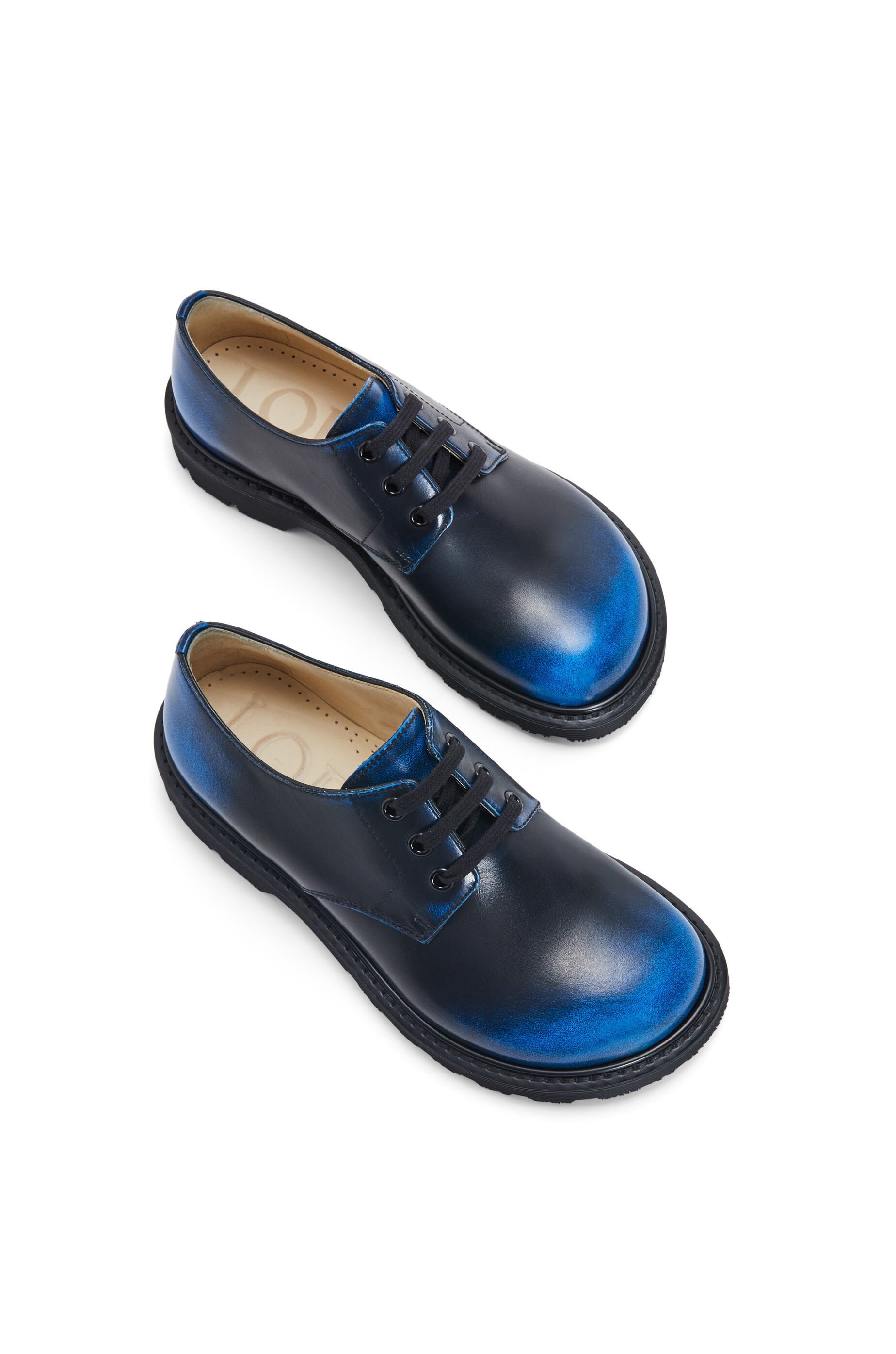 Blaze derby in bicolour brushed-off calfskin - 4
