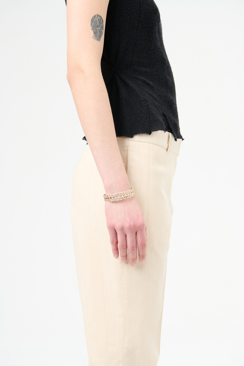 Abstract Lace Bangle Sterling Silver 6