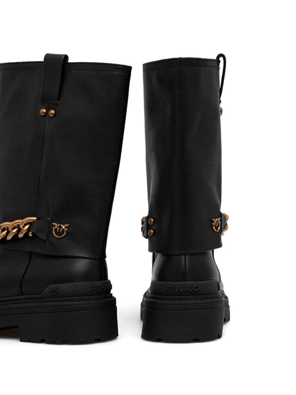 chain-detail boots - 4