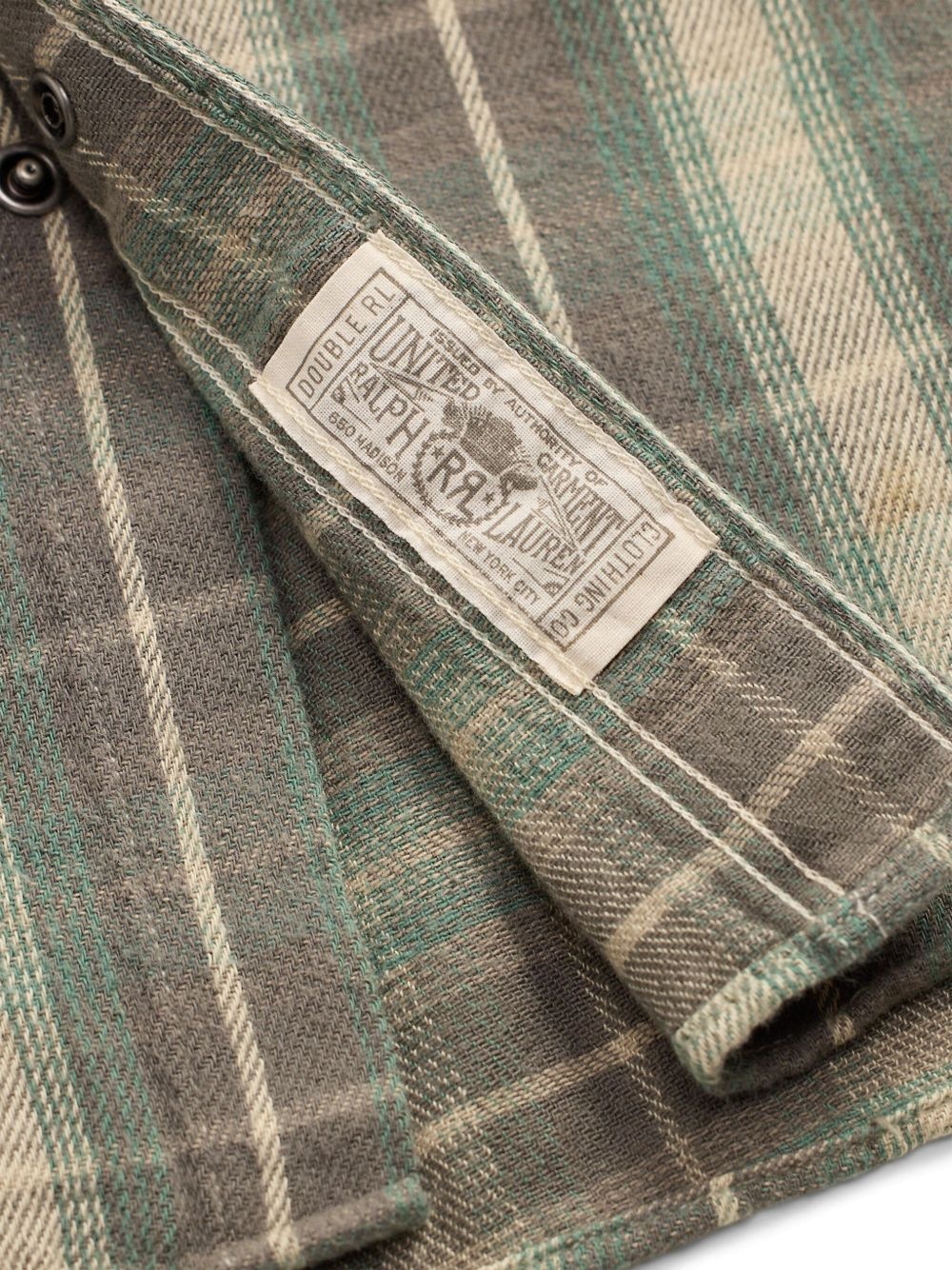 plaid-check cotton shirt - 5