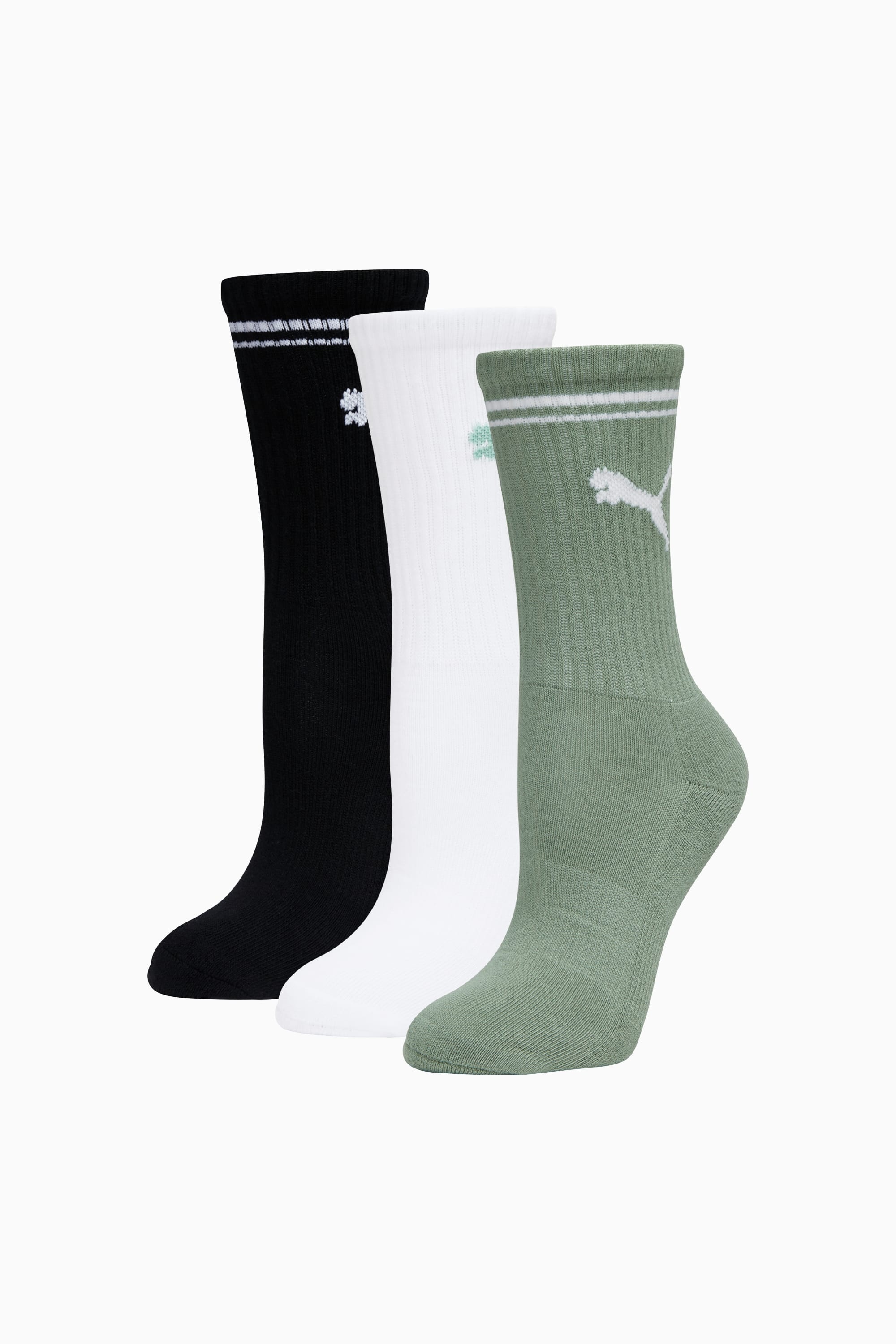 Women's Half-Terry Crew Socks (3 Pairs) - 1