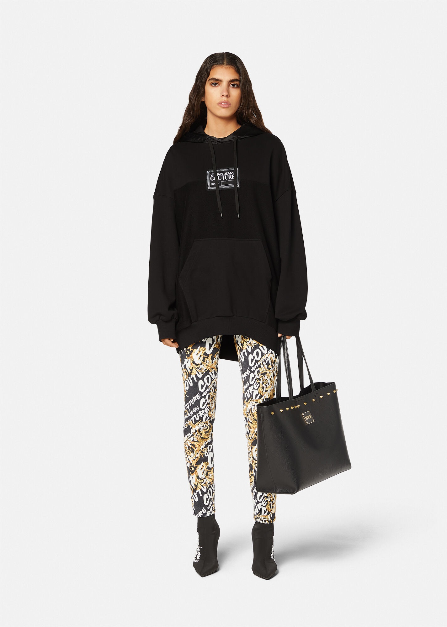 Piece Number Oversized Hoodie - 2