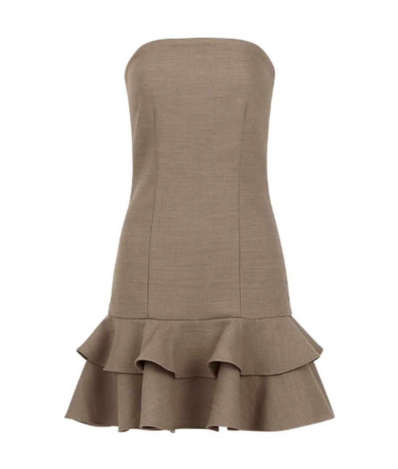KETTLE CUT MINI DRESS HAZELNUT 1