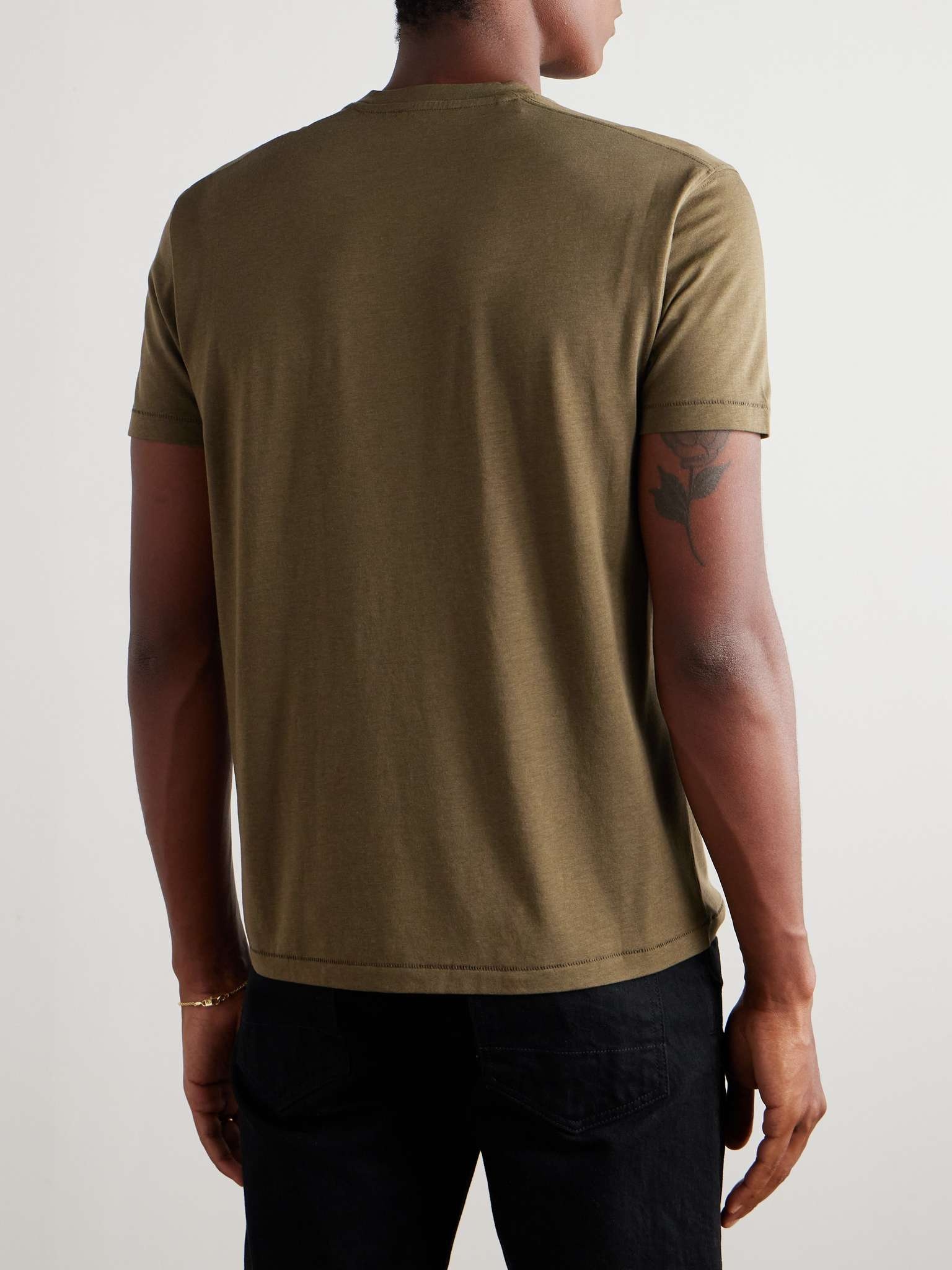 Lyocell and Cotton-Blend Jersey T-Shirt - 4