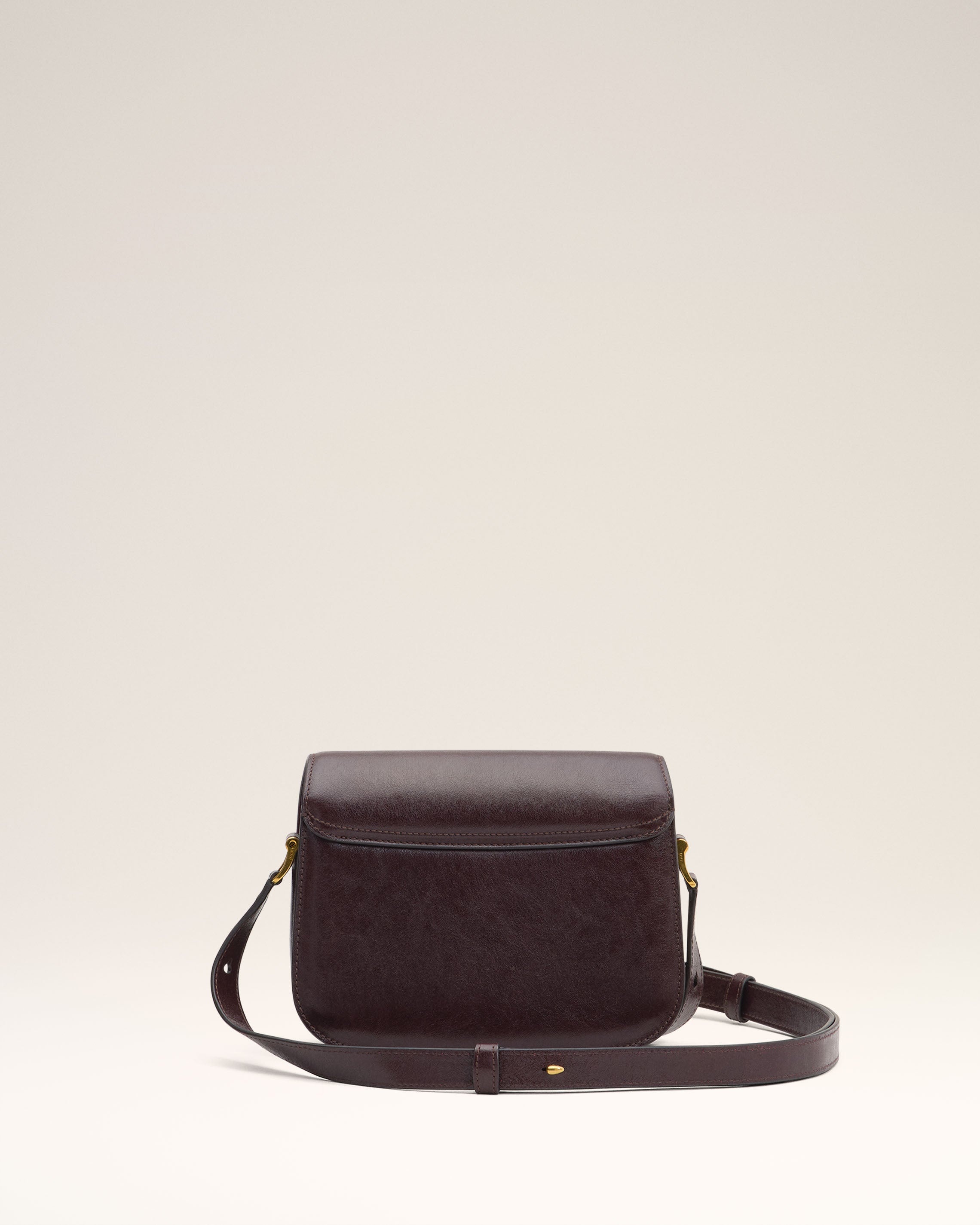 BURGUNDY LEATHER PARIS PARIS BAG - 4