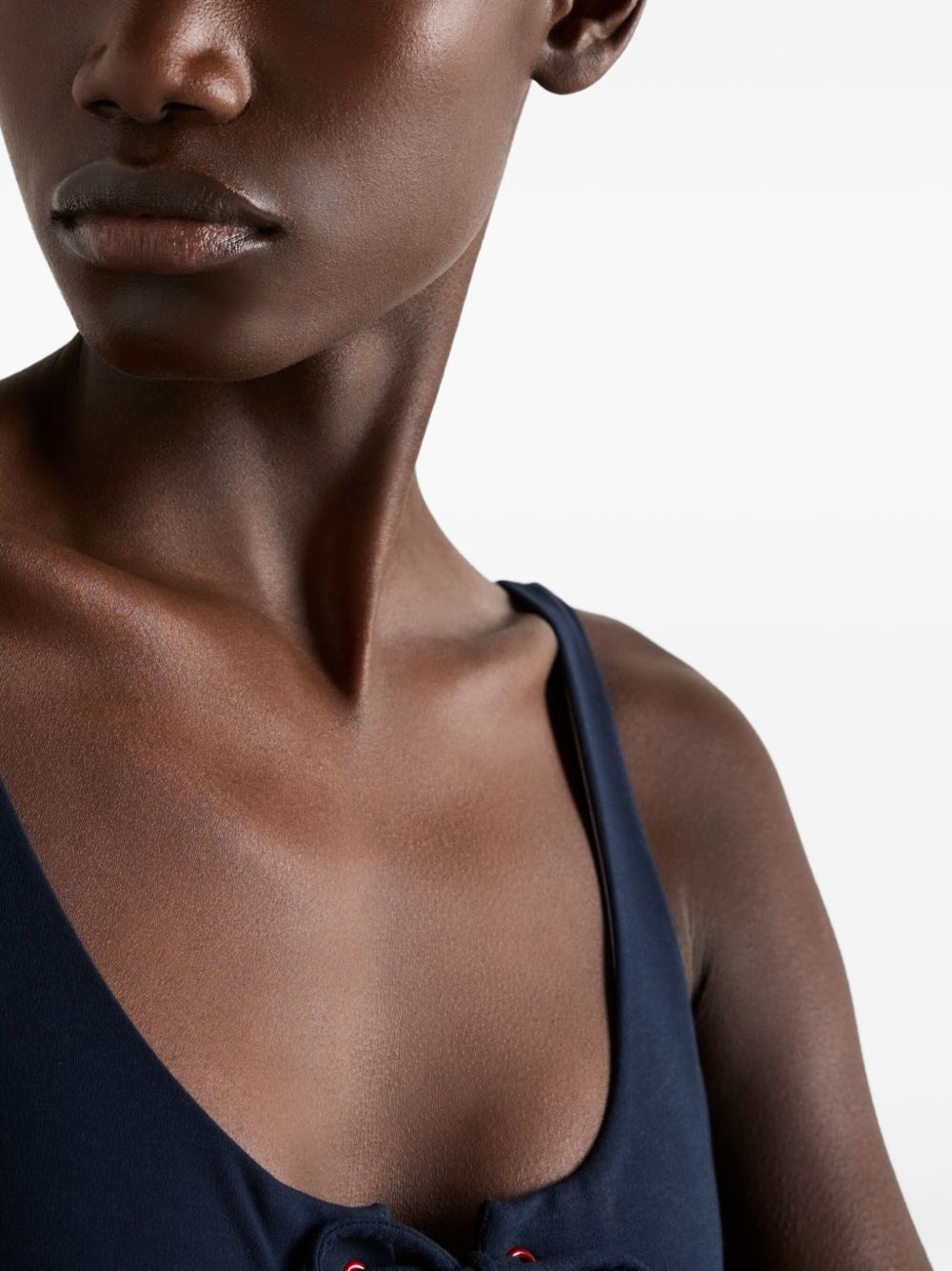 lace-up swimsuit - 6
