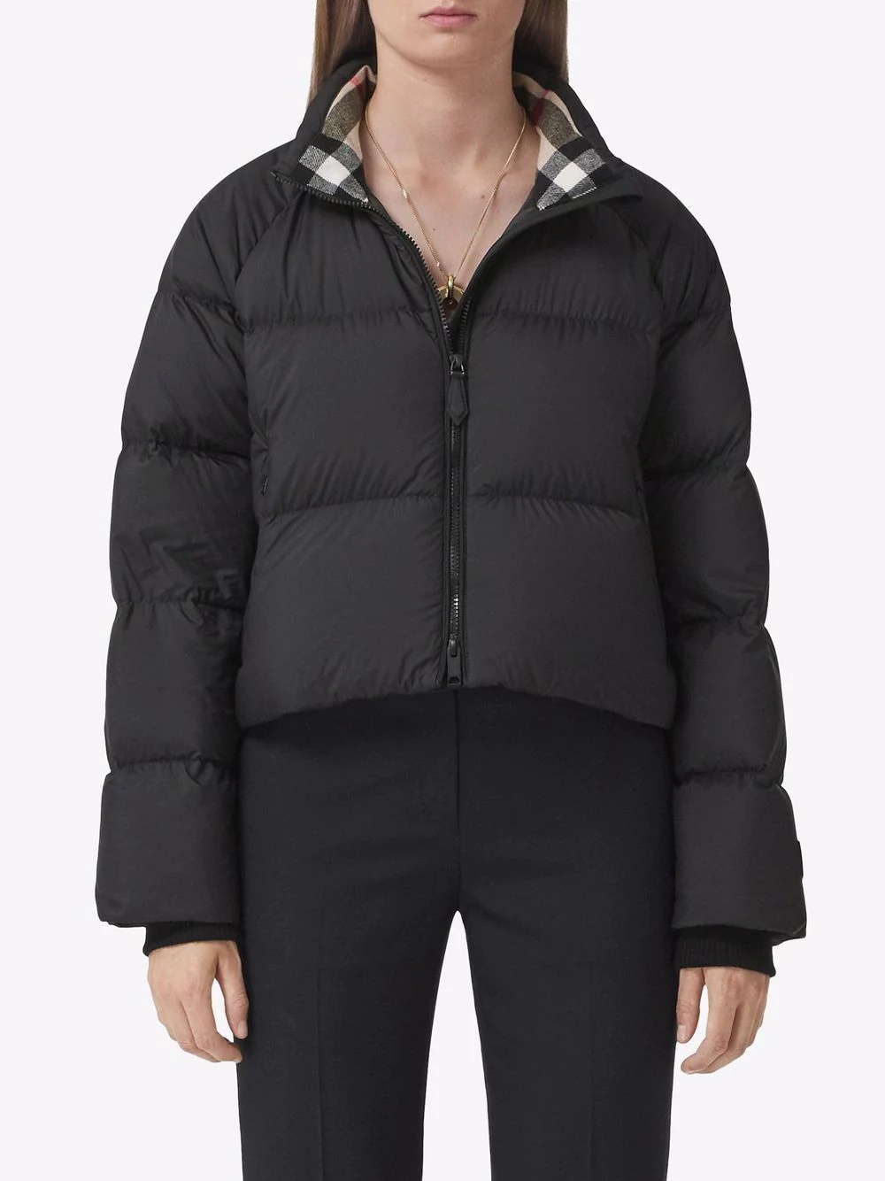 cropped padded jacket - 3