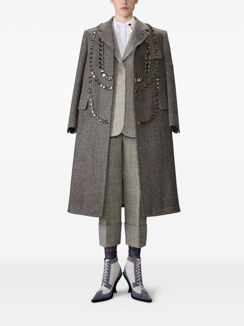 Thom Browne Hunting tweed armband blazer outlook