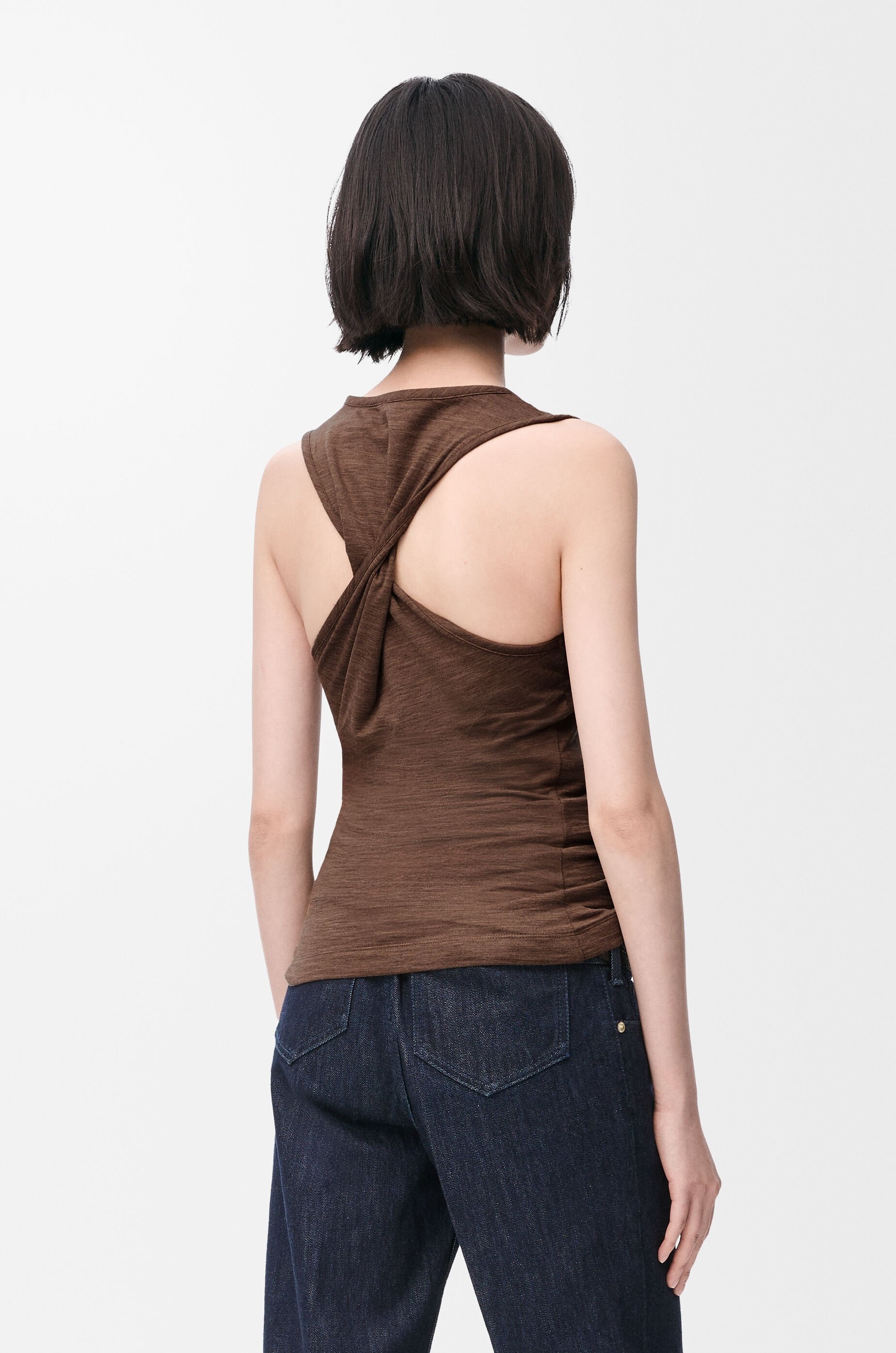 Anagram tank top in stretch wool - 4