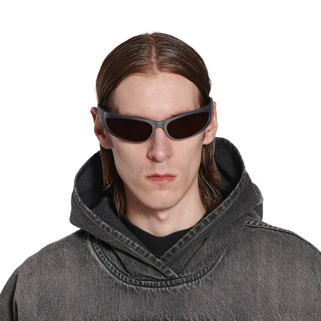 【BALENCIAGA】 REVERSE XPANDER 2.0 RECTANGLE BALENCIAGA Reverse Xpander 2.0 Rectangle Sunglasses in Dark