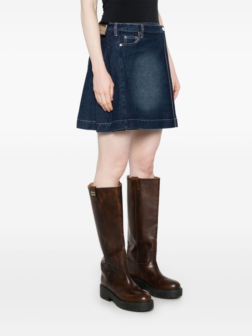 pleated mini skirt - 3