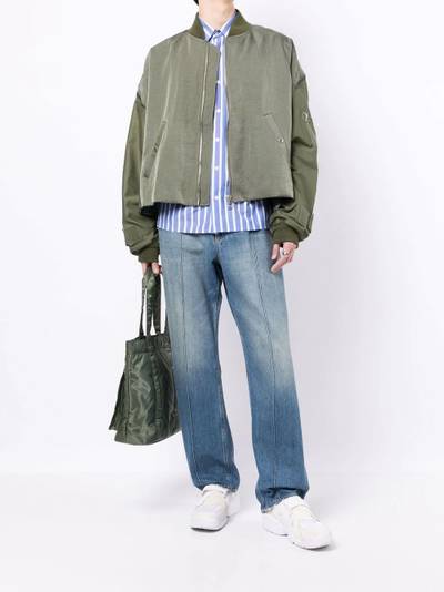 FACETASM zip-detailing bomber jacket outlook