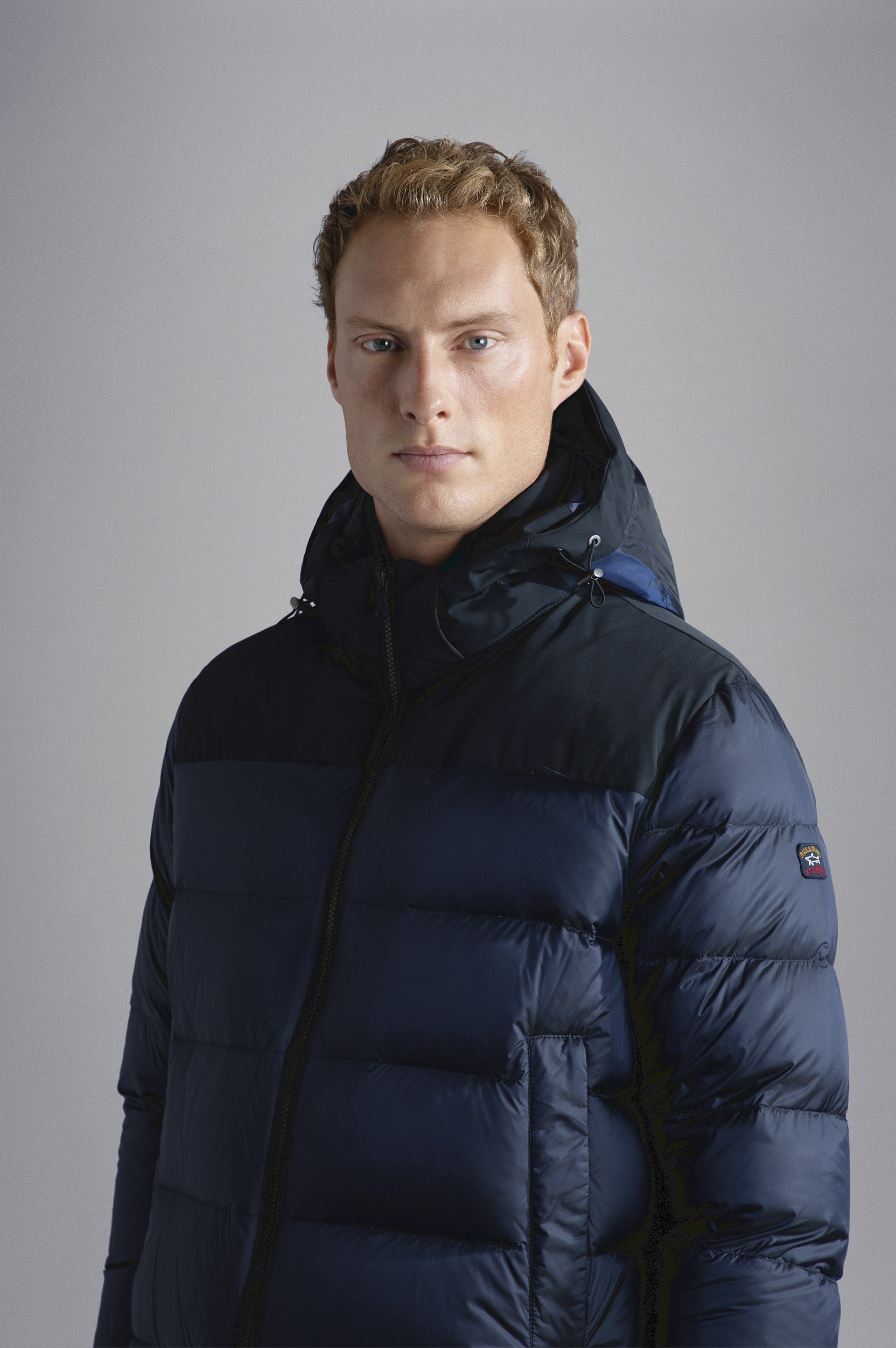 COLOR BLOCK DOWN JACKET - 4