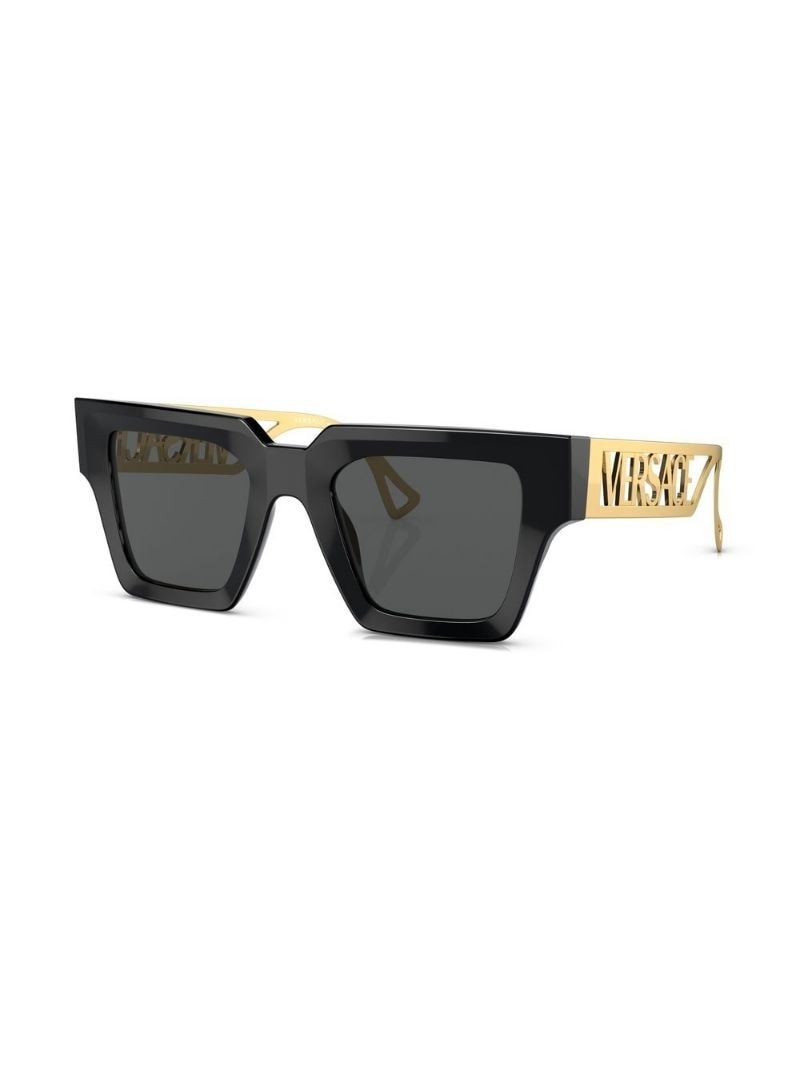 logo-embossed square-frame sunglasses - 2