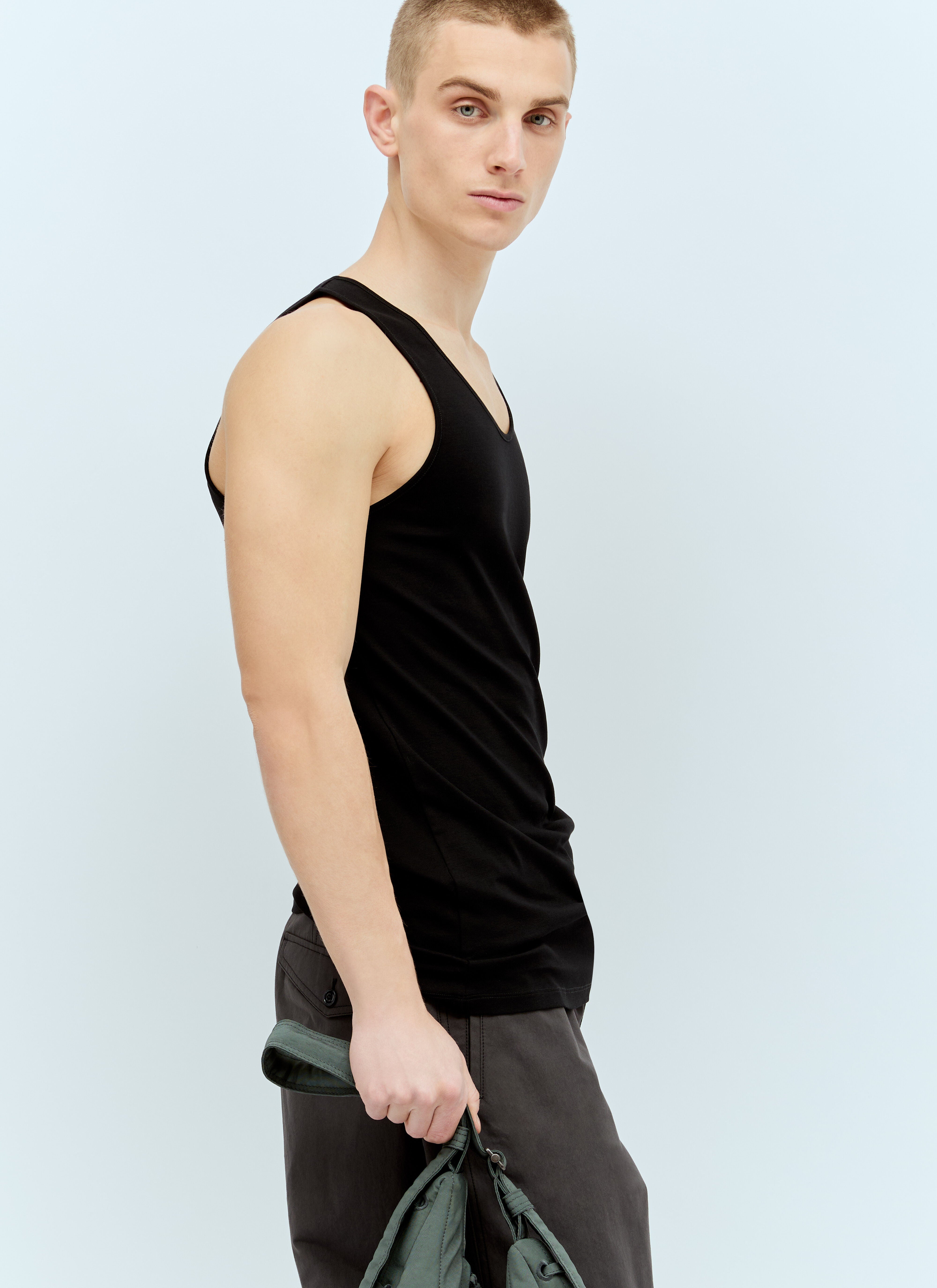 Lemaire Men Rib Debardeur Tank Top - 2