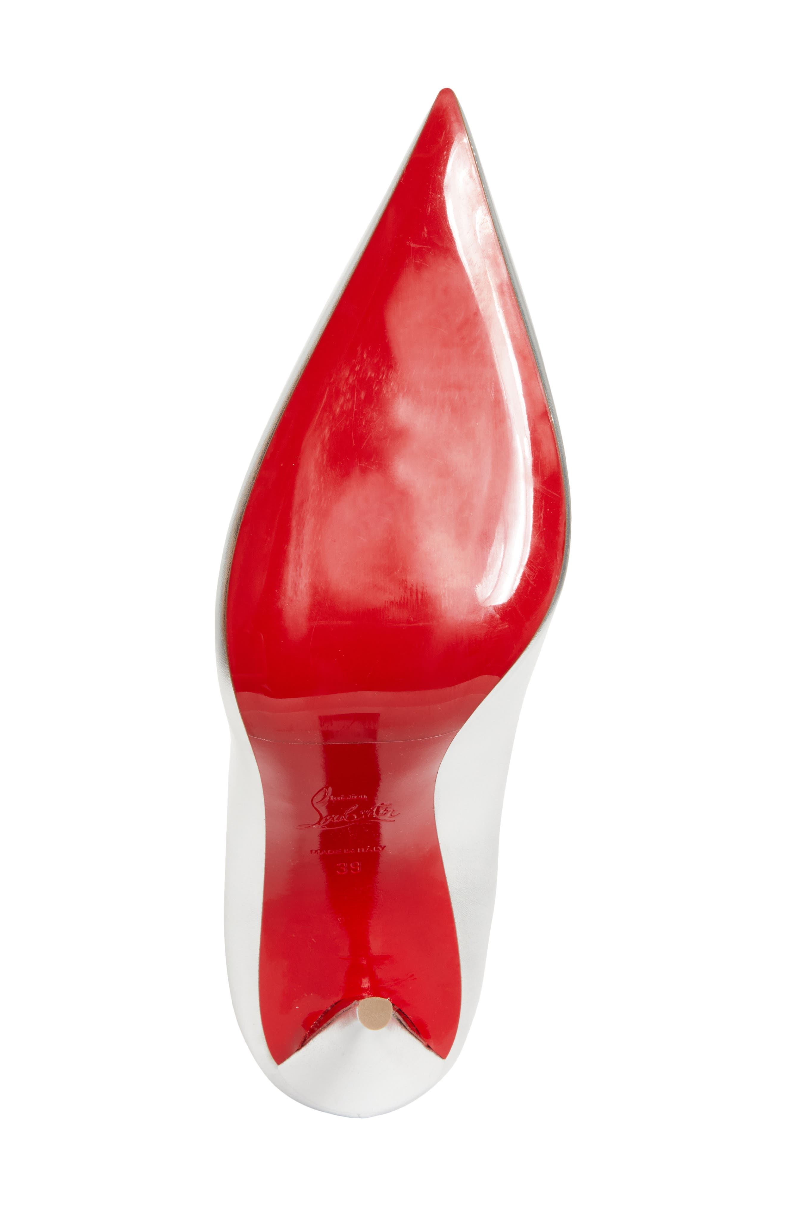 Christian Louboutin Miss Z Pointed Toe Pump in Silver at Nordstrom - 6