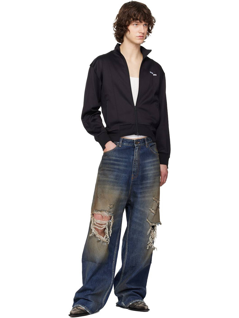 VETEMENTS Blue Trashed Jeans outlook