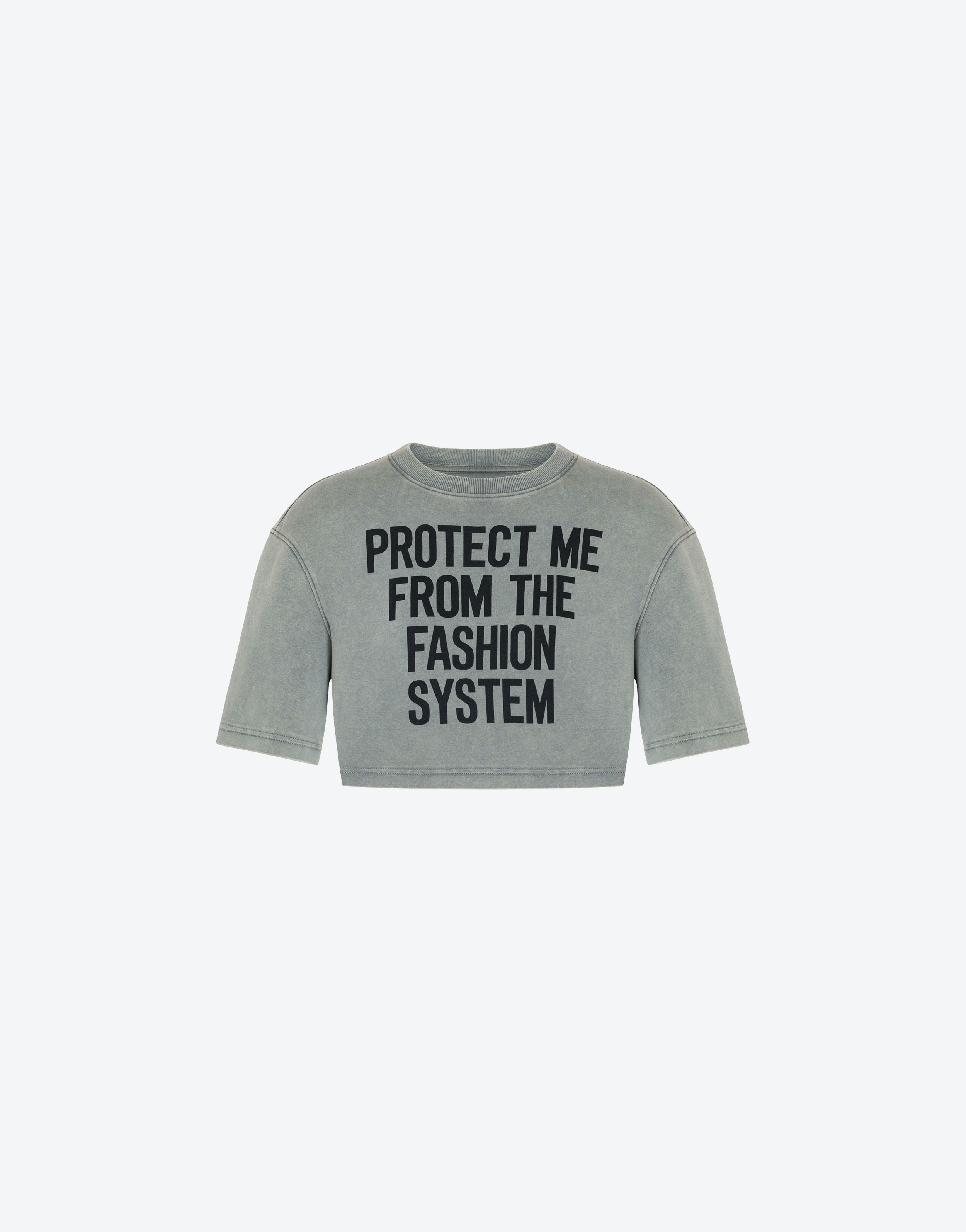 FASHION SYSTEM PRINT CROPPED T-SHIRT - 1