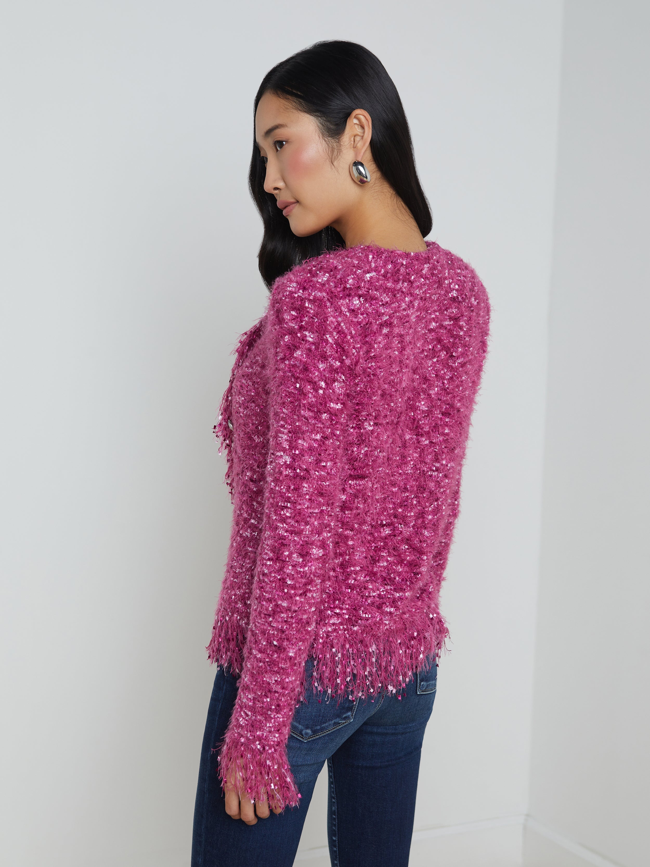 Azure Fringe Cardigan Blazer - 5