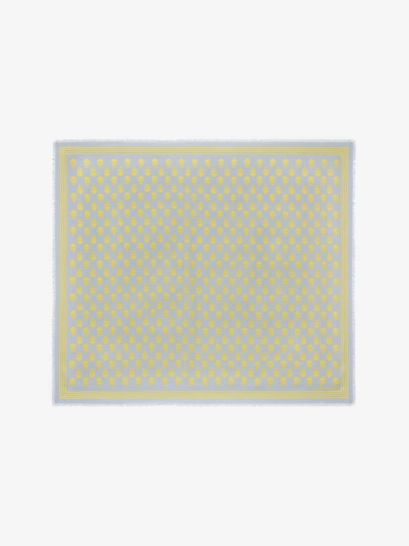 Biker Skull Scarf in Blue/yellow - 1