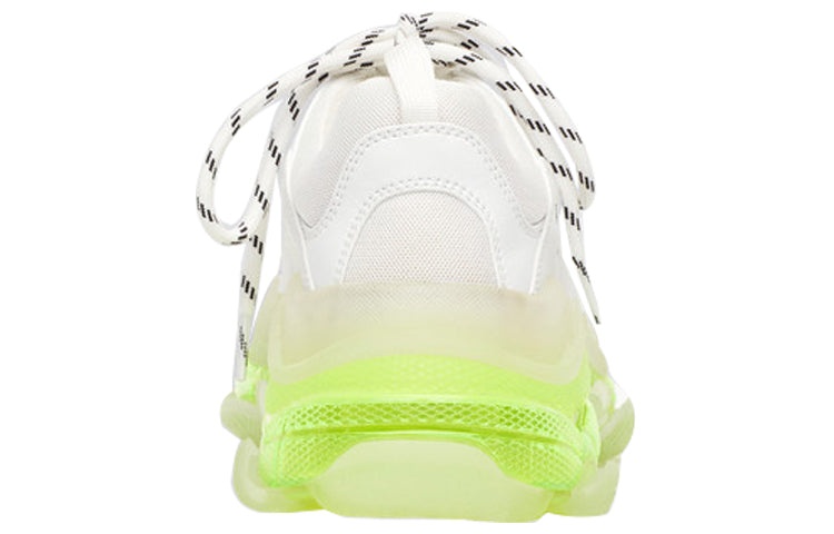 (WMNS) Balenciaga Triple S Sneaker 'Clear Sole - White Fluo Yellow' 544351W2FR19073 - 3