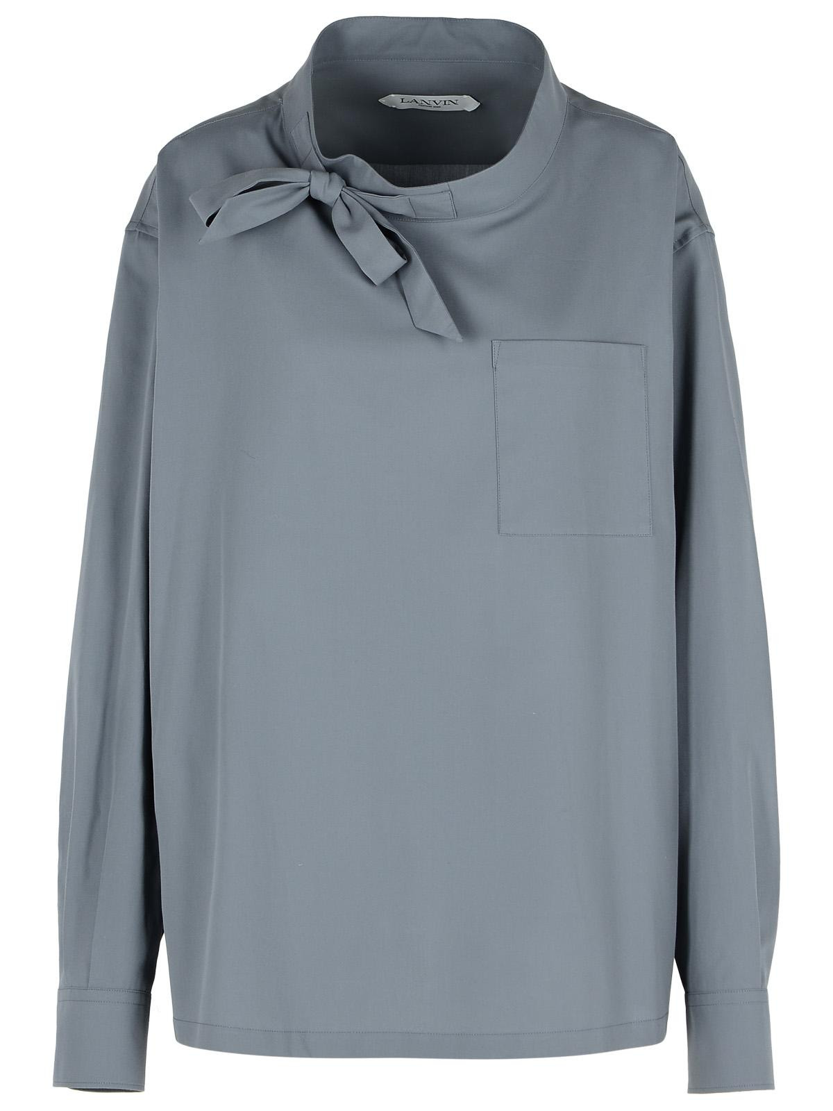 Lanvin Grey Cotton Shirt Men - 1
