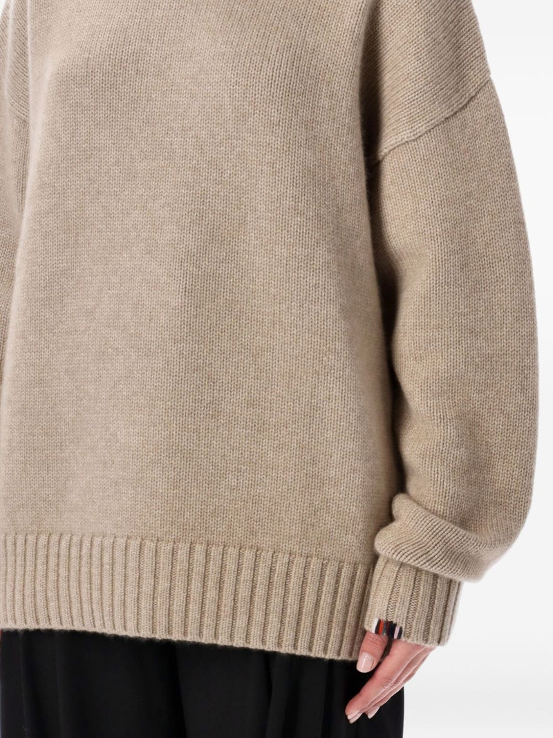 extreme cashmere long-sleeve crew-neck sweater outlook