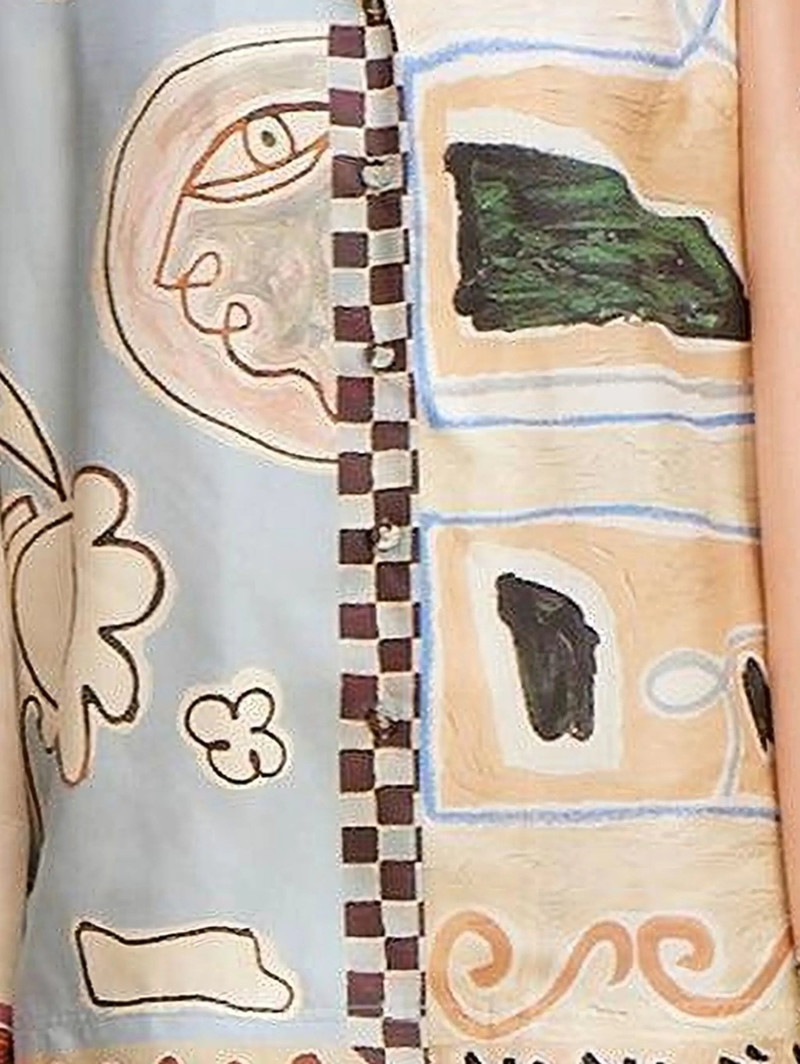 ALÉMAIS Alemais Michelle Silk Shirt outlook