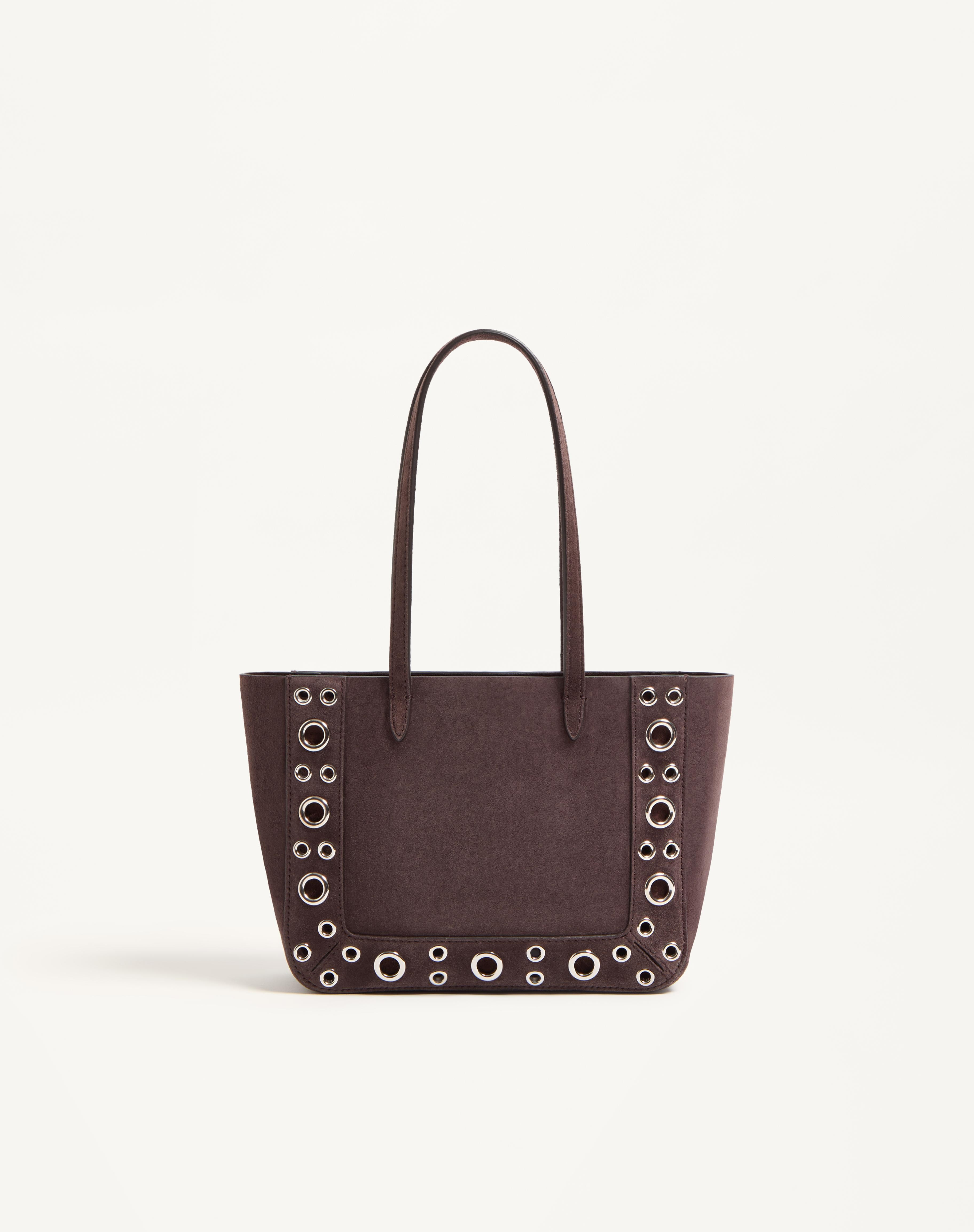 VALENTINO GARAVANI NELLCÔTE MINI SUEDE SHOPPING BAG - 5