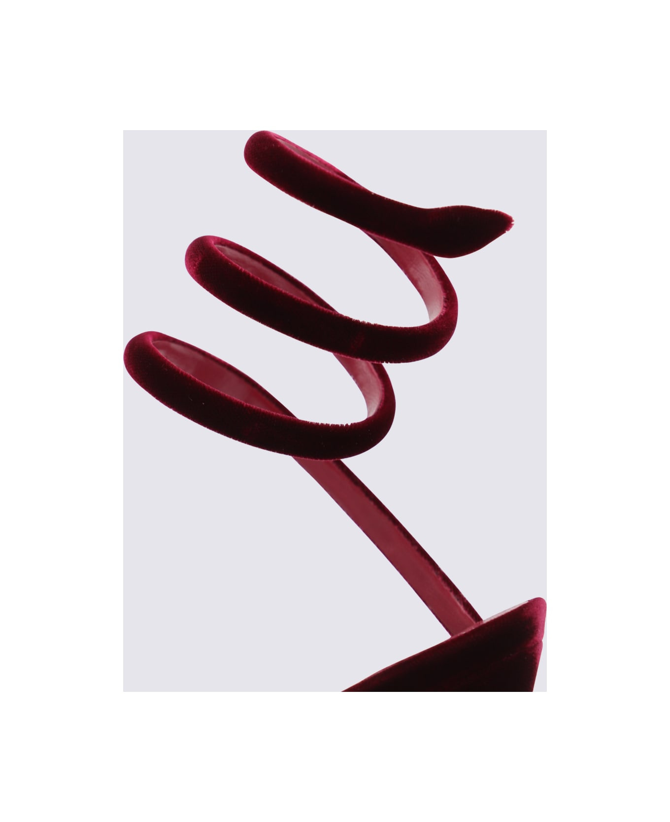 Red Velvet Sandals - 4