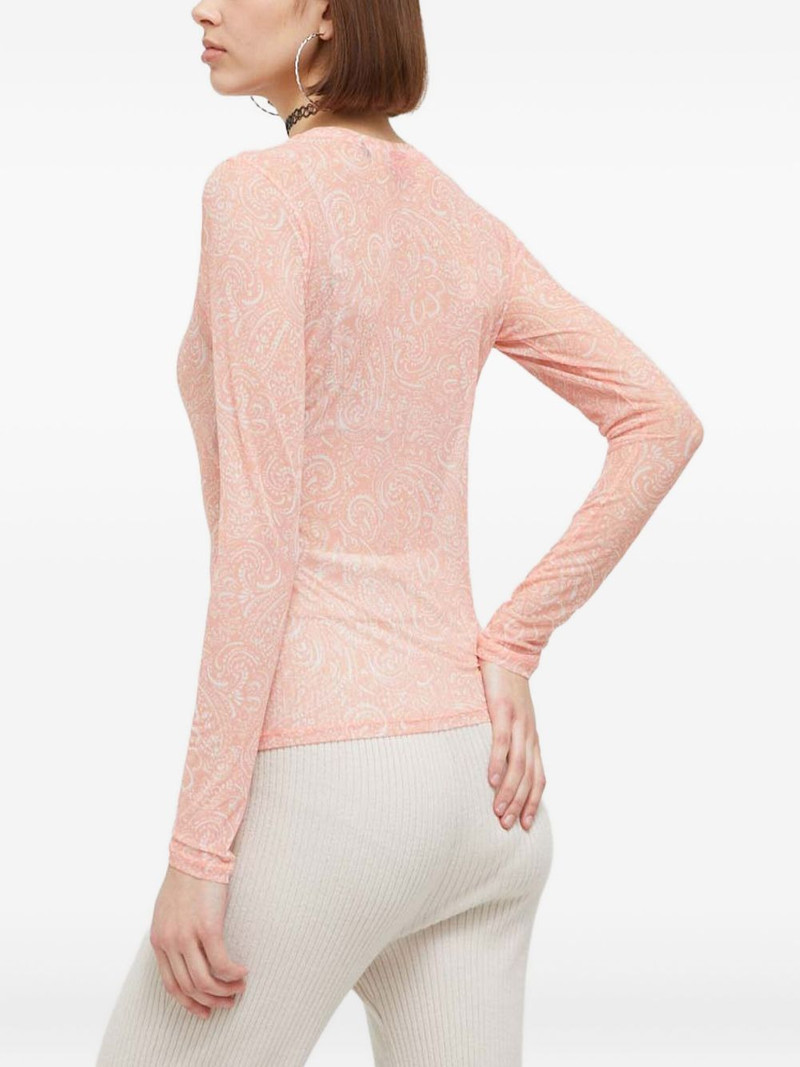 HUGO paisley-pattern long-sleeve T-shirt outlook